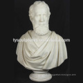 Hand carved stone roman antique marble busts white marble everett head statue for sale